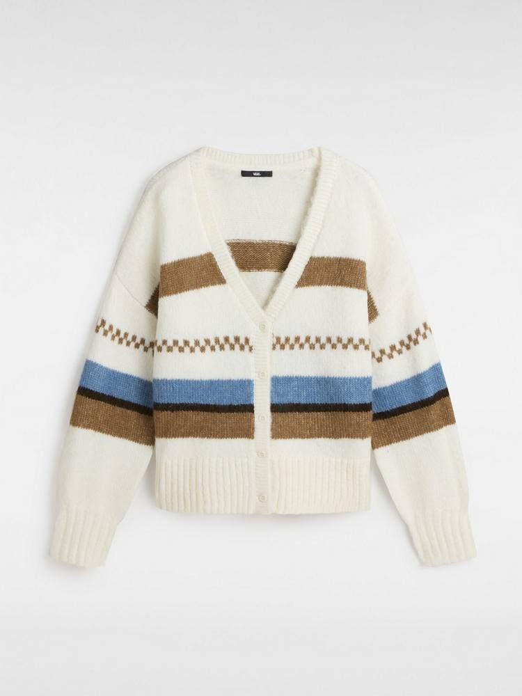 VANS VALERIE STRIPE CARDIGAN MARSHMA