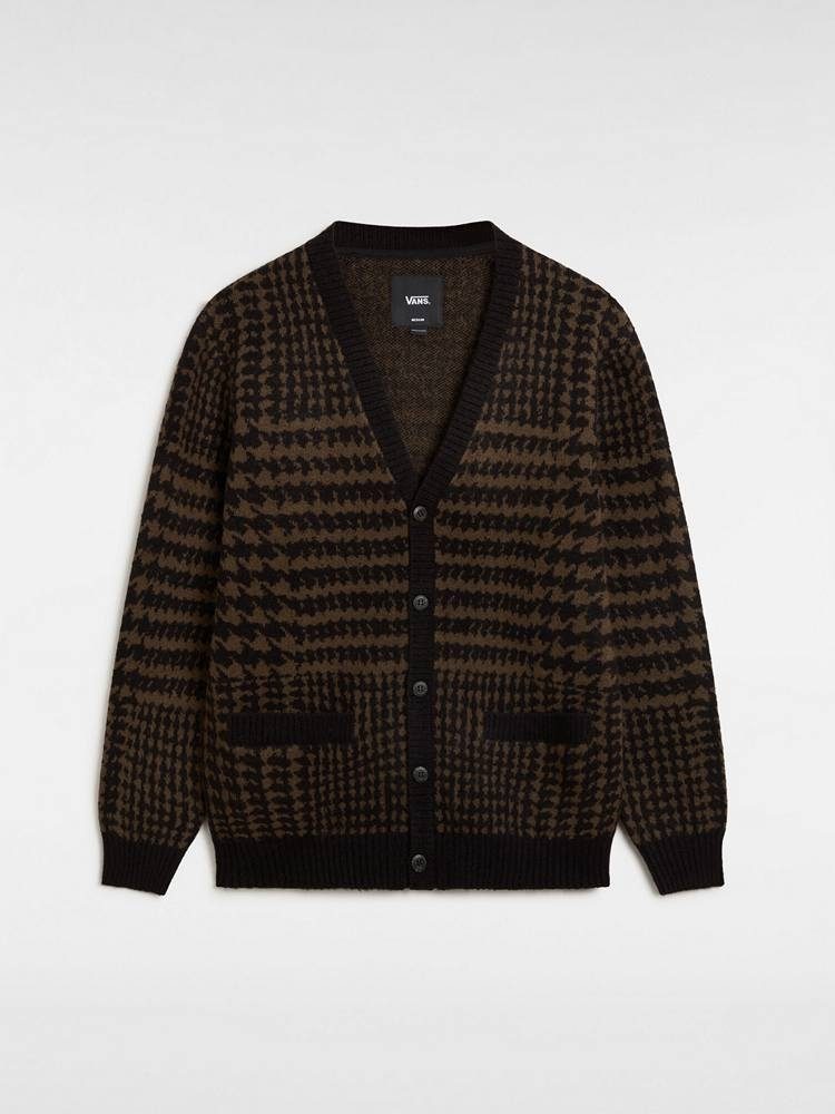 VANS HOUNDSTOOTH CARDIGAN BLACK/TURKI