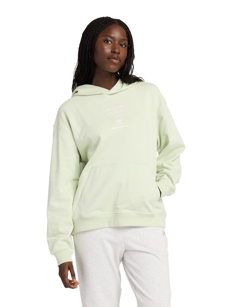 NEW BALANCE NEW BALANCE  ΜΠΛΟΥΖΑ ATHLETICS FRENCH TERRY OVERSIZED CHOICE HOODIE NATURAL MINT