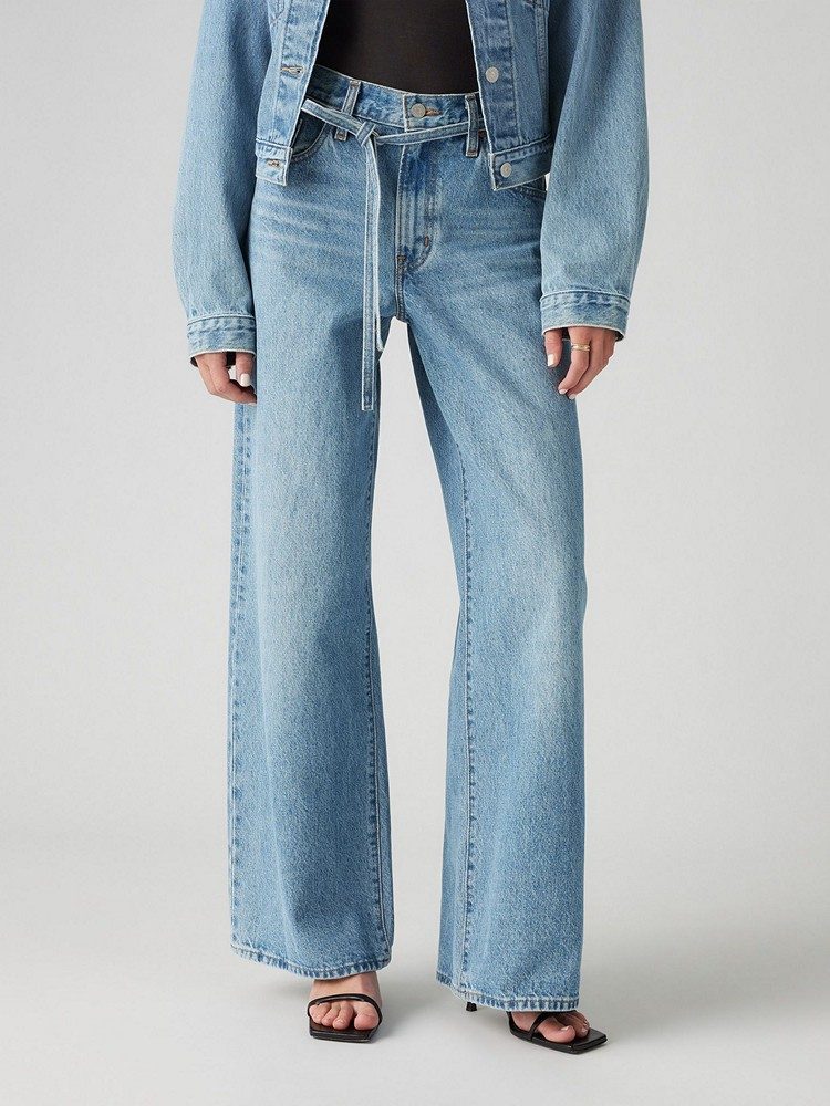 LEVI'S XL STRAIGHT MED INDIGO - WORN IN