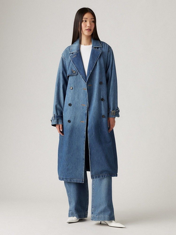 LEVI'S SPADE TRENCH DARK INDIGO - FLAT FINISH