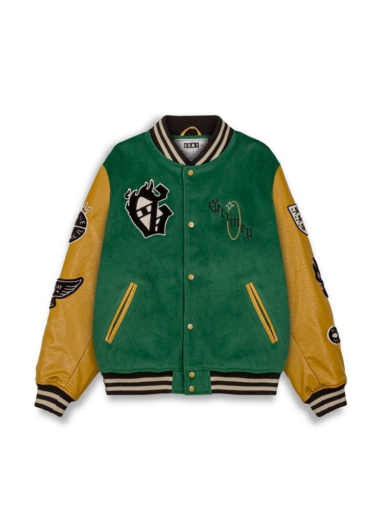 GRIMEY SAOIRSE BASEBALL JACKET GREEN