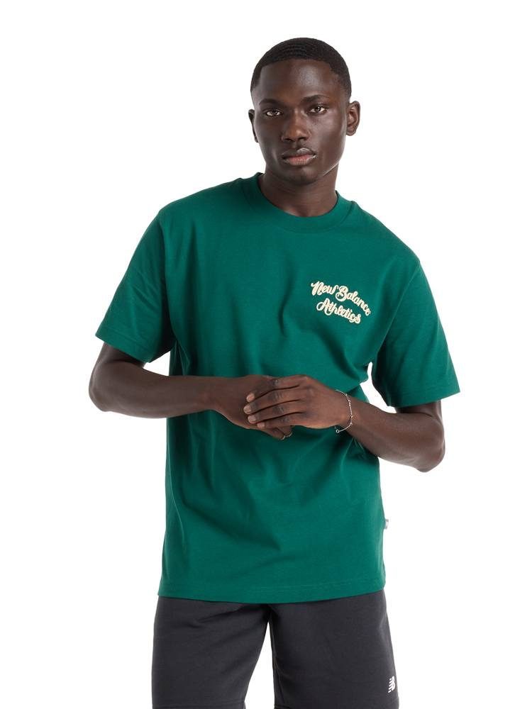 NEW BALANCE NEW BALANCE ATHLETICS RELAXED LEAGUE MARSH GREEN TEE