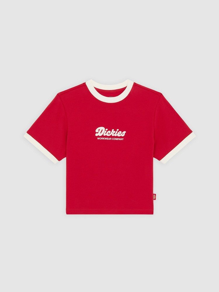 DICKIES LEWISTOWN RINGER SS TEE W ENGLI