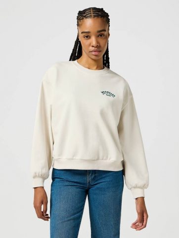 WRANGLER WRANGLER OVERSIZED SWEAT VINTAGE WHITE