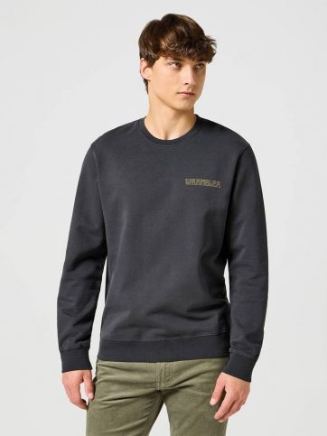 WRANGLER WRANGLER CREWNECK SWEATSHIRT FADED BLACK