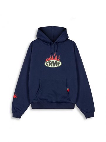 GRIMEY  GRIMEY SCRATCHING MEMORIES VINTAGE HOODIE NAVY