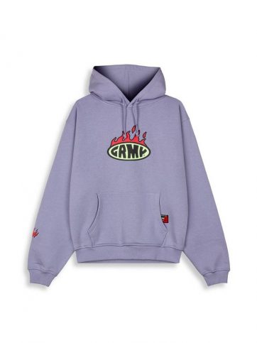 GRIMEY  GRIMEY SCRATCHING MEMORIES VINTAGE HOODIE VIOLET