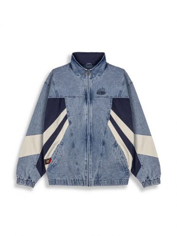 GRIMEY  GRIMEY SCRATCHING MEMORIES DENIM TRACK JACKET WASHED BLUE