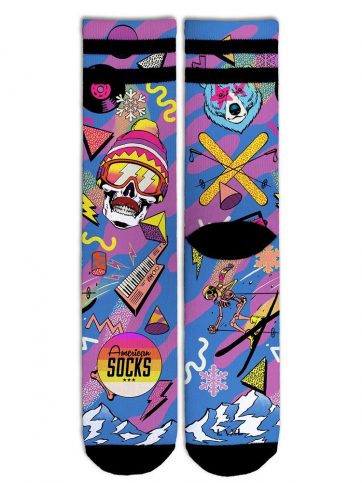 AMERICAN SOCKS AMERICAN SOCKS RETRO BLIZZARD MID HIGH SIGNATURE