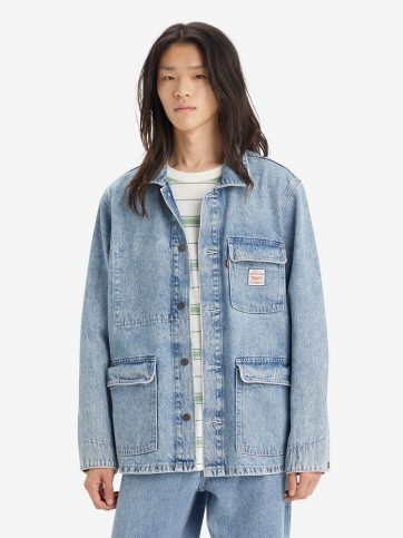 LEVIS LEVI'S BROADWAY ENIGNEER COAT MED INDIGO - FLAT FINISH